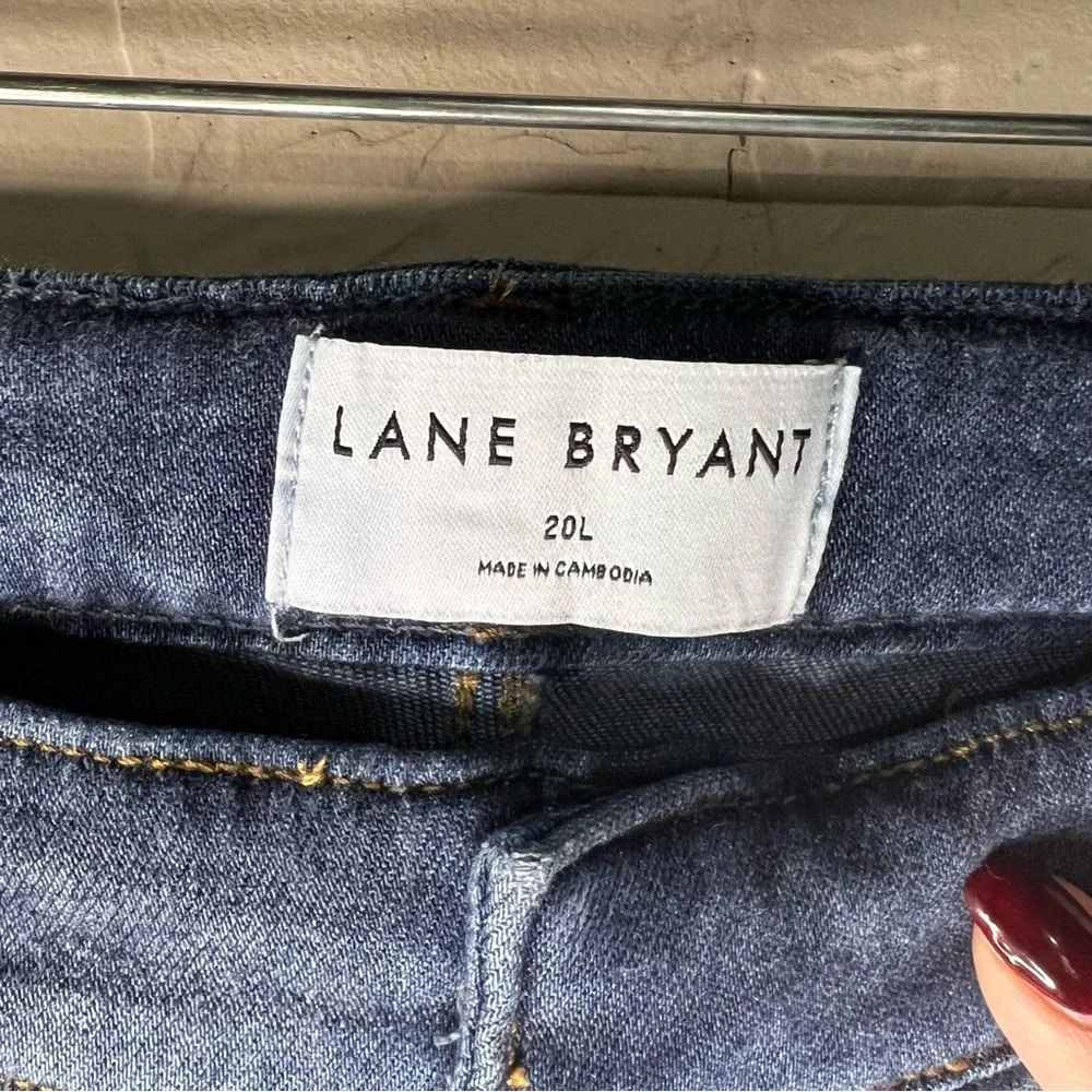 Lane Bryant Mid Rise Classic Fit Wide Leg Viscose Lyocel Long Tall Trouser Jeans
